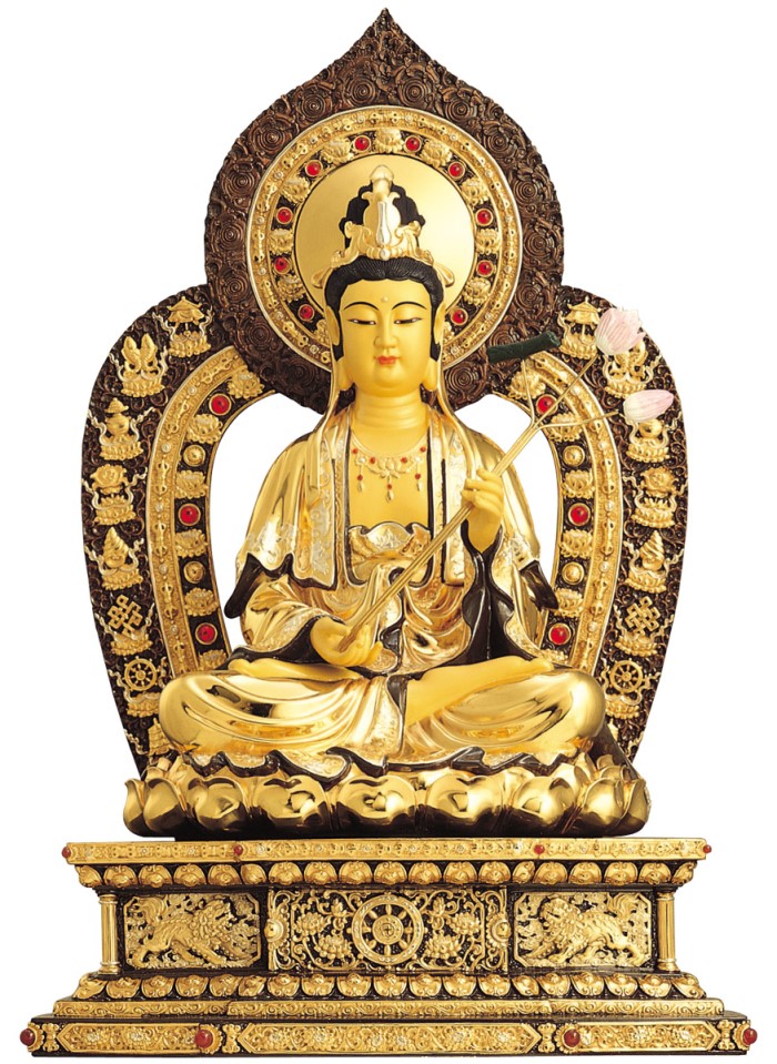  p>大势至菩萨摩诃萨是西方极乐世界无上尊佛阿弥陀佛的右胁侍者,又