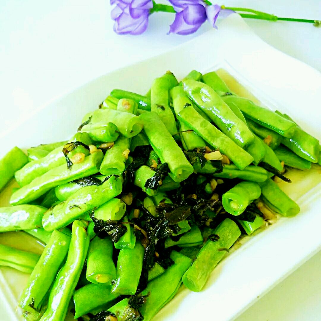 橄榄菜清炒四季豆