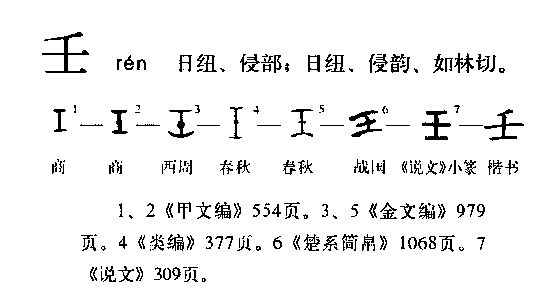 壬（汉语文字）_百度百科