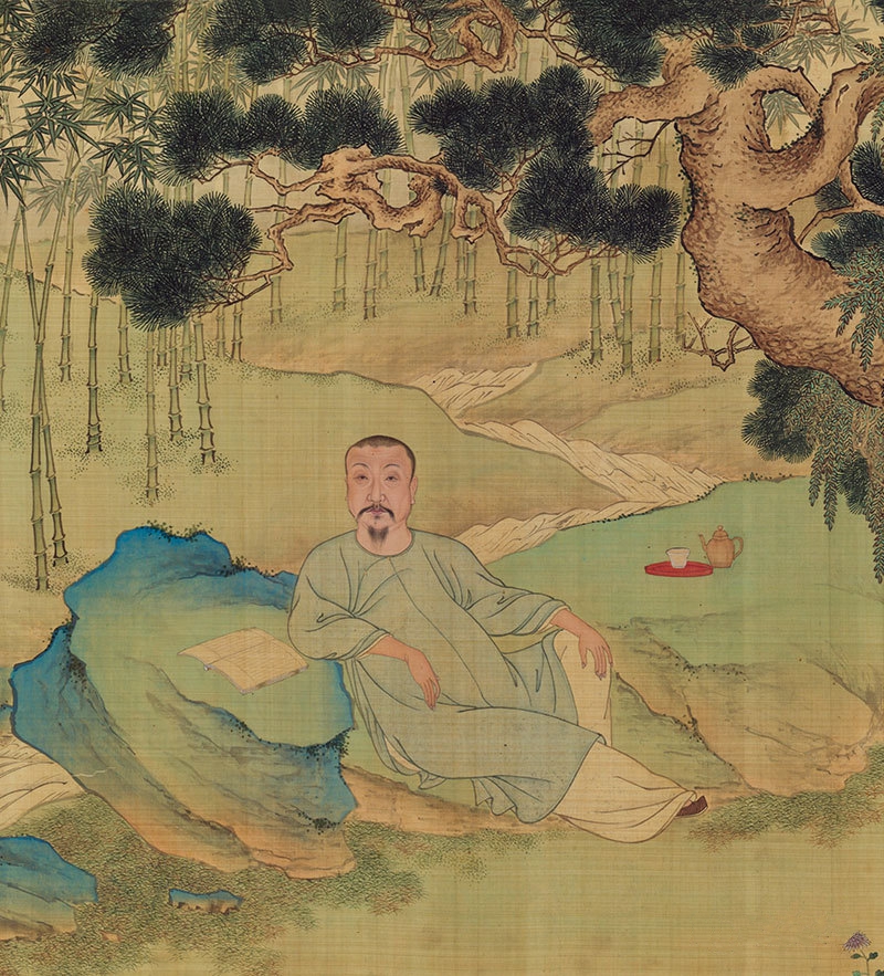  p>《李煦行乐图》,绘制于康熙三十四年(1695年).作者周道,上睿.