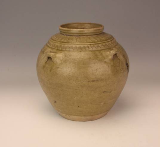 青釉四系瓷罐（晋代文物）_百度百科