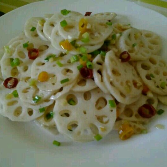 滑炒藕片