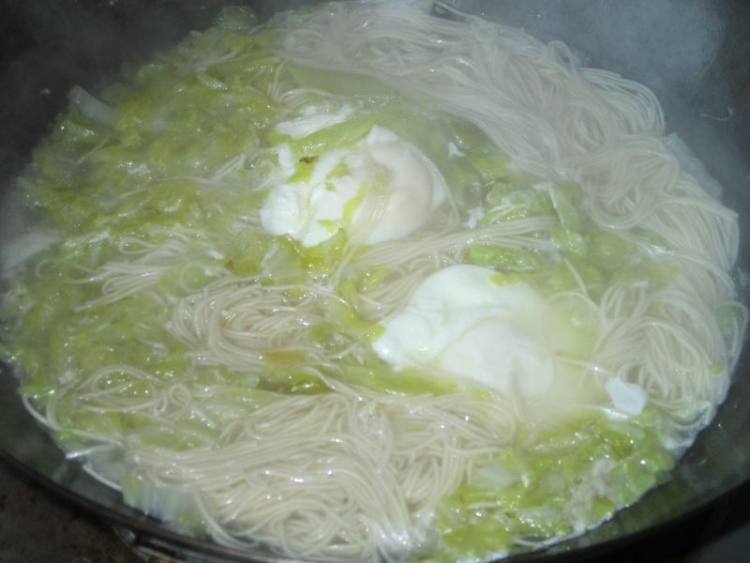 大白菜鸡蛋面