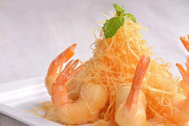 西施金丝缠大虾