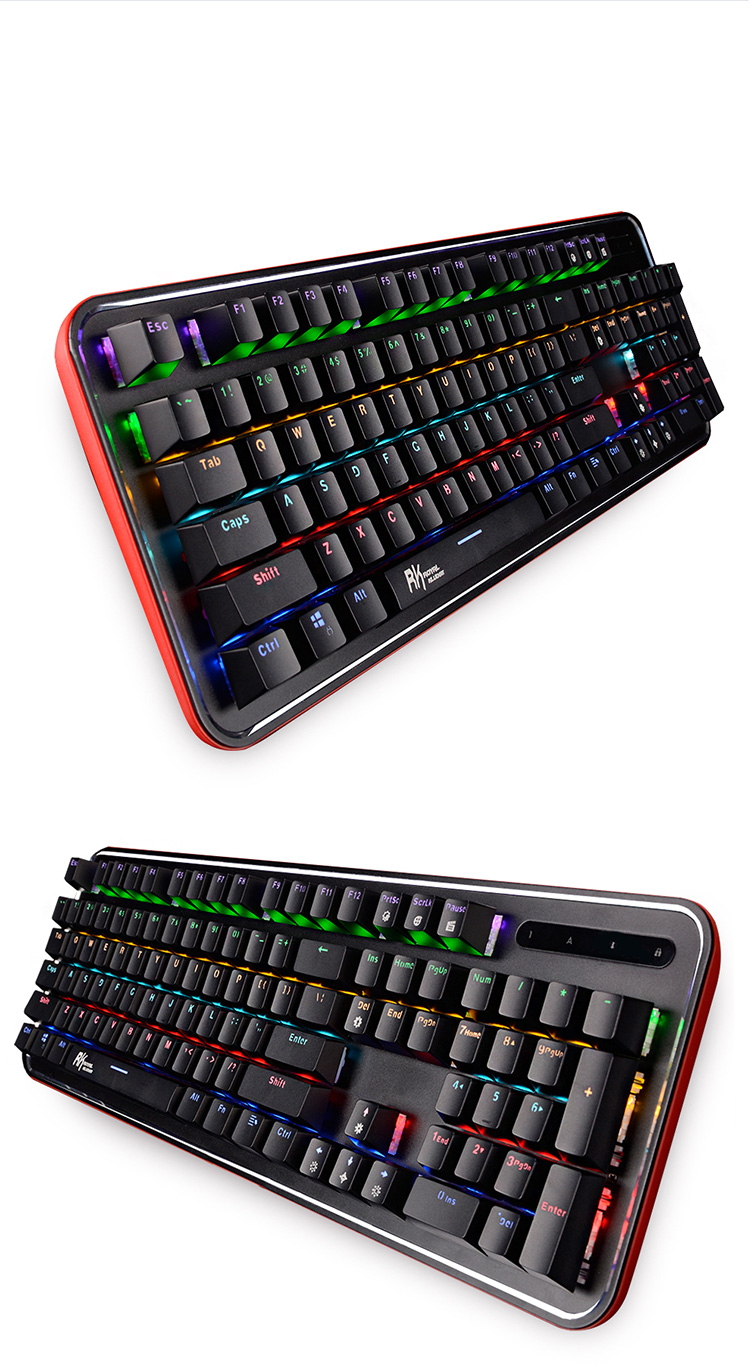 rk 灵刃混光机械键盘(青轴)