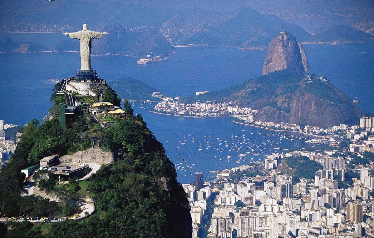 海之间的卡里奥克景观位于世界著名旅游城市巴西第二大城市里约热内卢