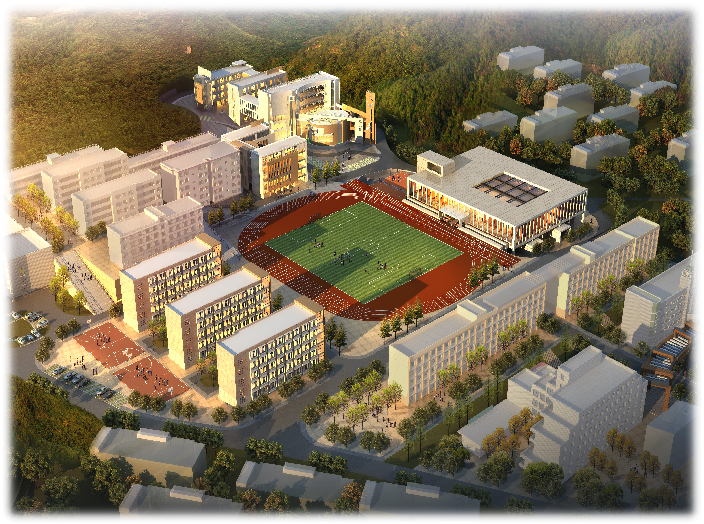 湖北省咸宁市咸安区的一所高级中学, 湖北省咸宁市青龙山高中坐落在 a