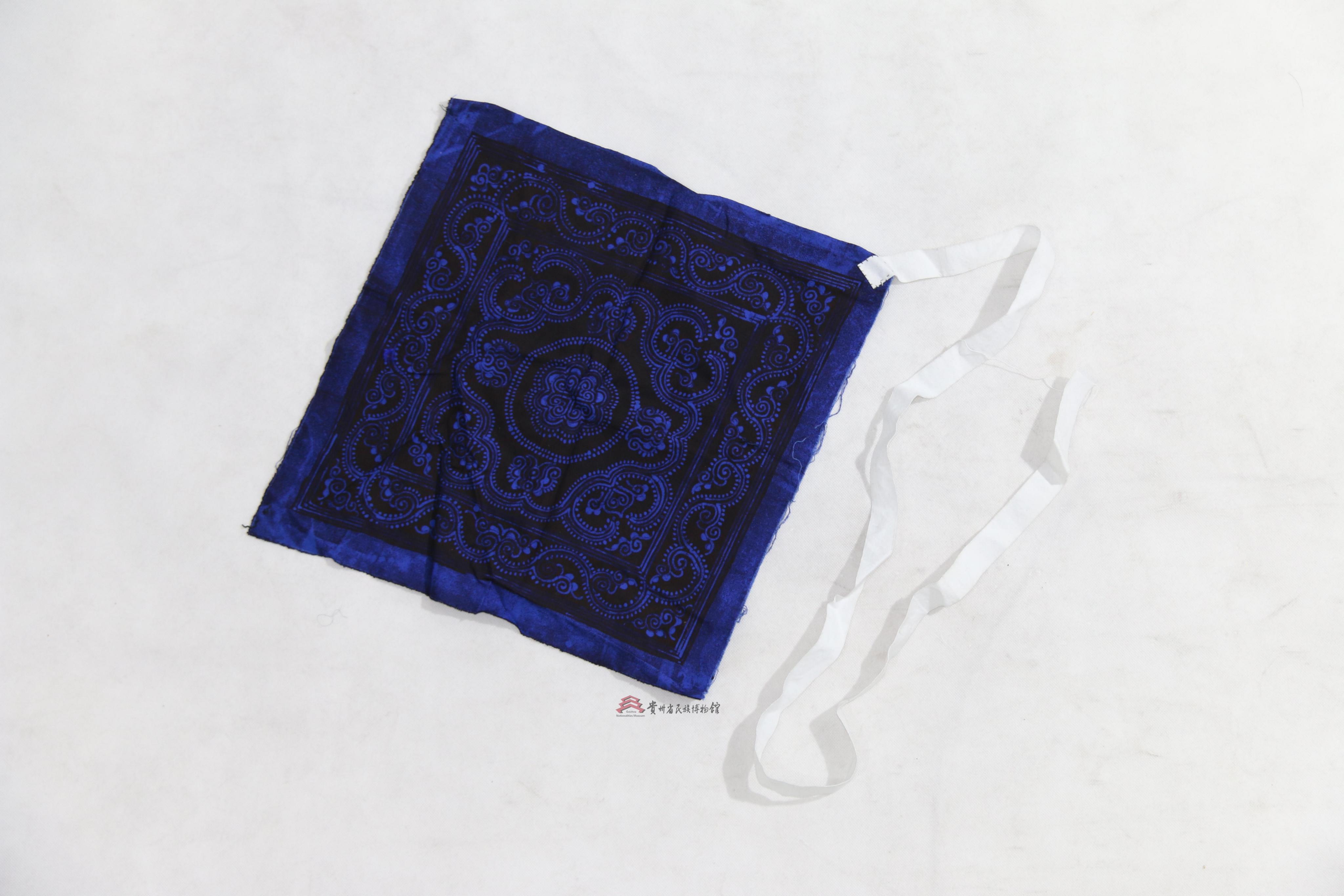 当代贵定苗族蜡染青蓝色头帕