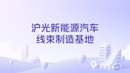 沪光新能源汽车线束制造基地_百度百科