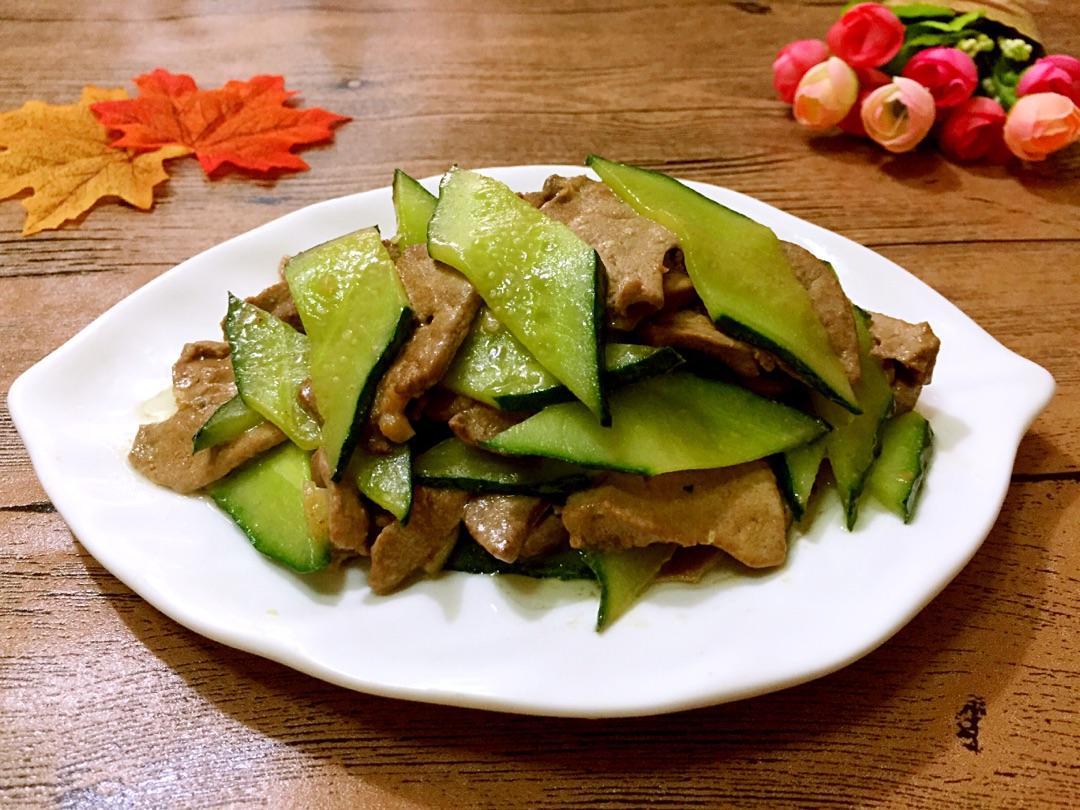 猪肝炒黄瓜