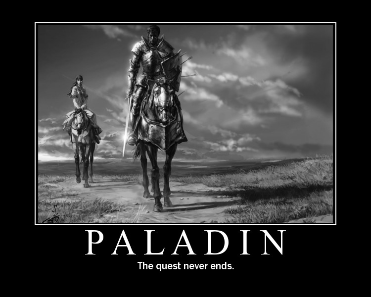  p>圣骑士的原文是paladin,其词根来源于palatinus,palatinus则意为"