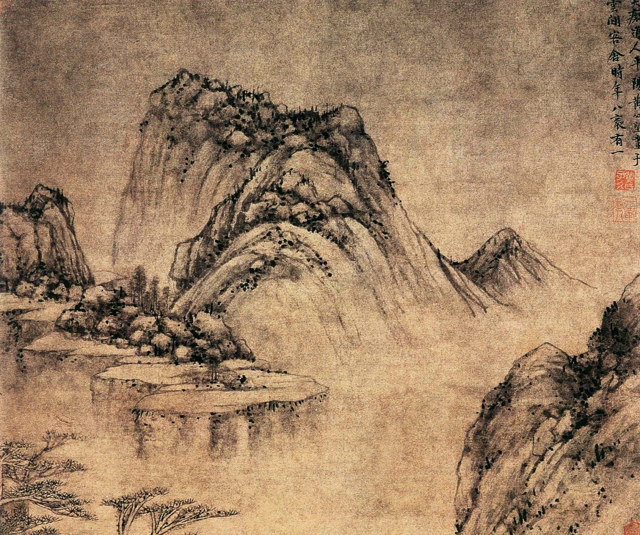 黄公望水阁清幽图