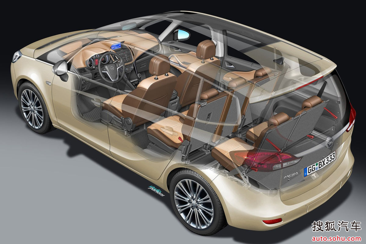 新opel欧宝zafira赛飞利更是"青出于蓝",在造型,空间及底盘上进行了多