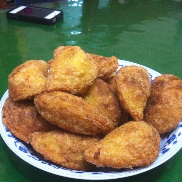 玫瑰豆沙黄黏米炸糕