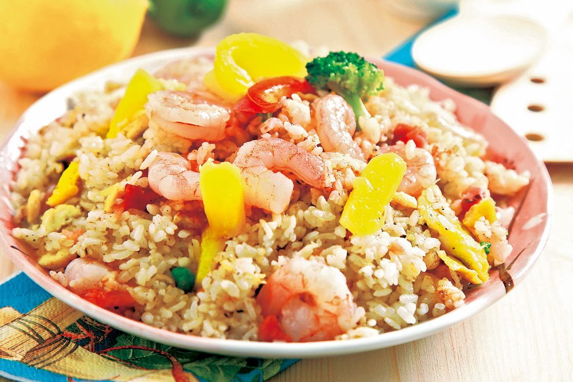 洋葱鸡丁芝士炒饭