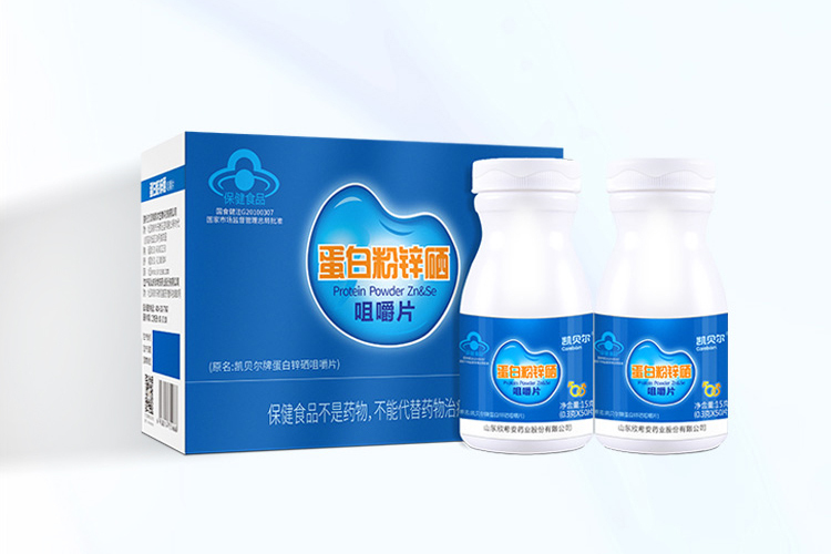 凯贝尔牌蛋白锌硒咀嚼片