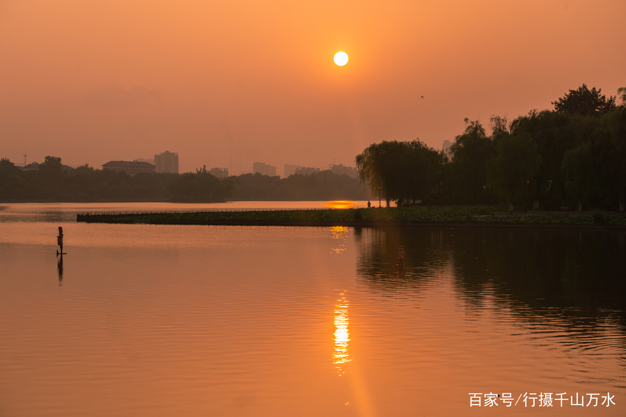 济南大明湖日出美景_百科TA说