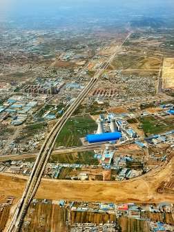 朝阳市京沈高铁两侧航拍