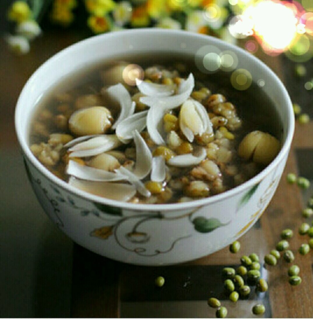 绿豆百合莲子粥