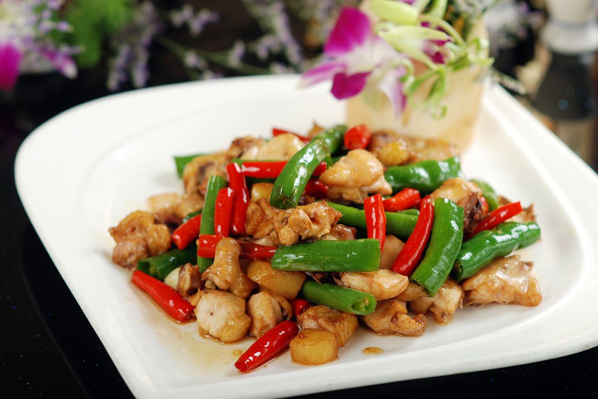 青椒炒仔鸡