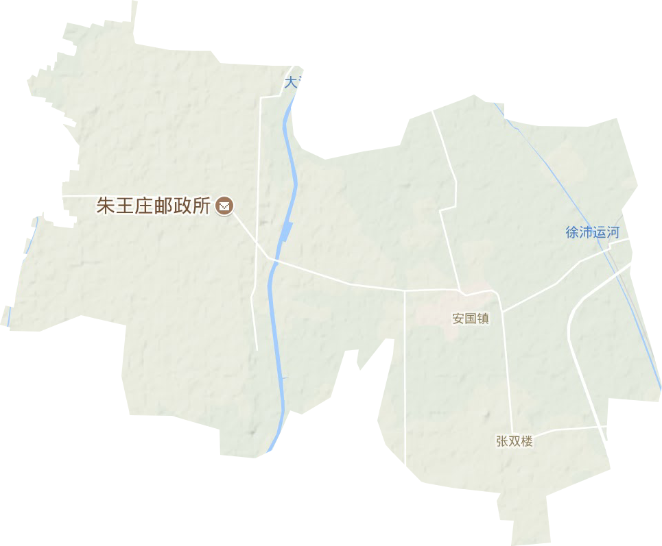 <p>安国镇地形图