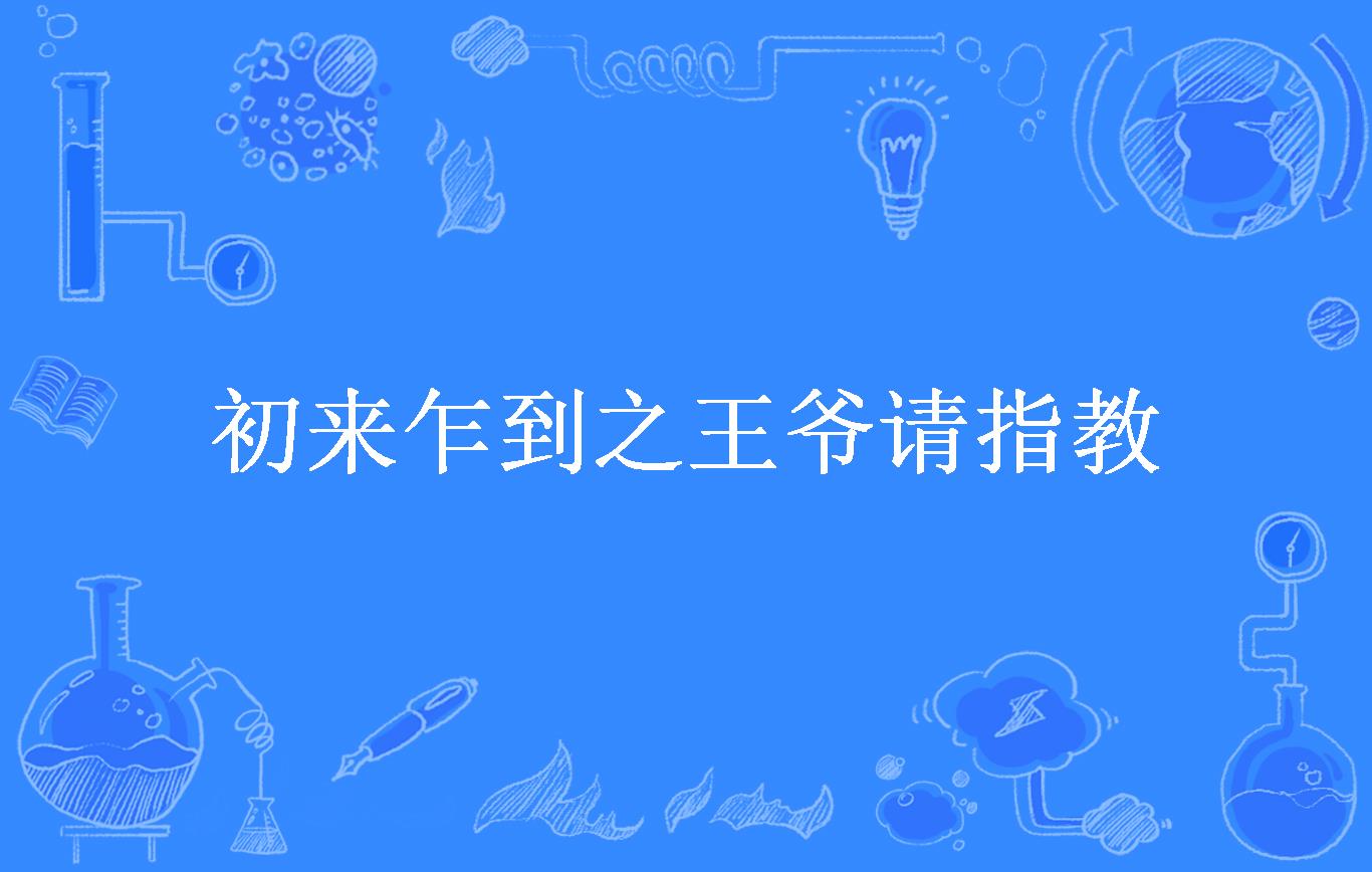 初来乍到之王爷请指教