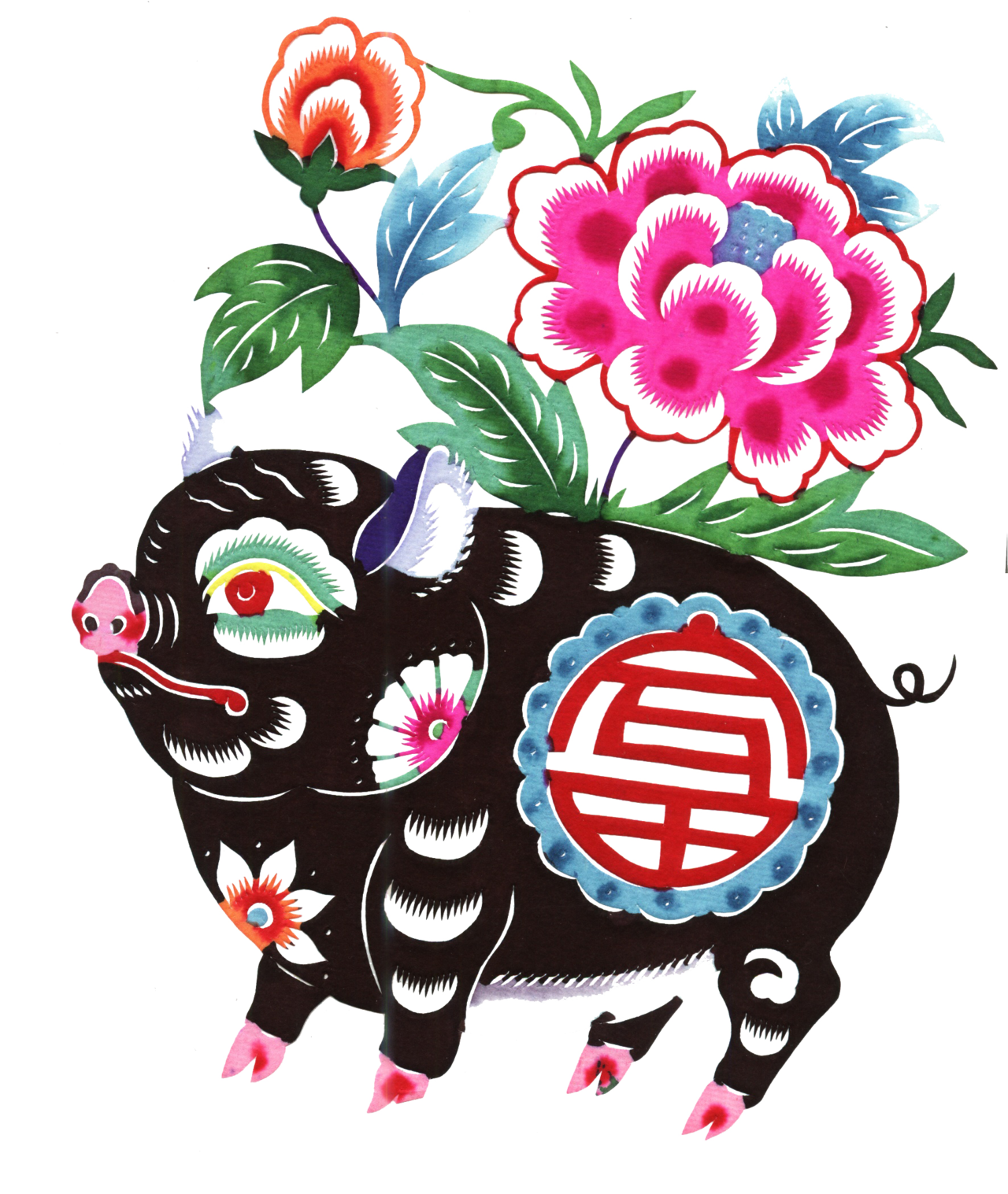 中线装彩色十二生肖