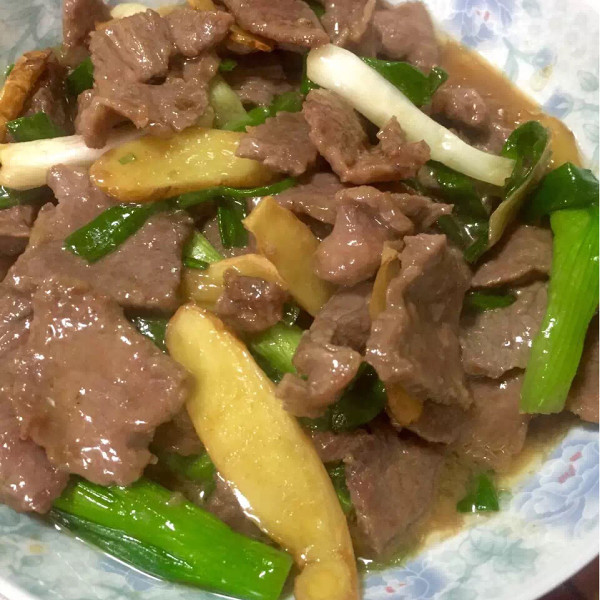 姜葱炒牛肉
