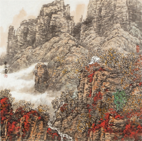 梦太行工笔山水