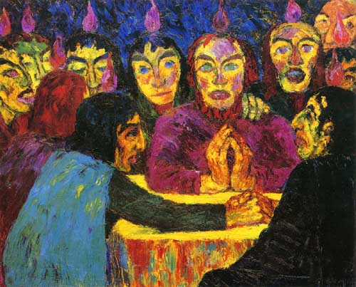 由哥本哈根国立美术馆藏.作品表现的是古老的宗教主题. /p