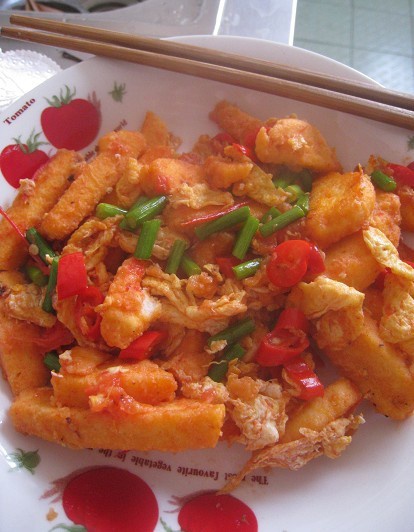 西红柿馒头炒鸡蛋