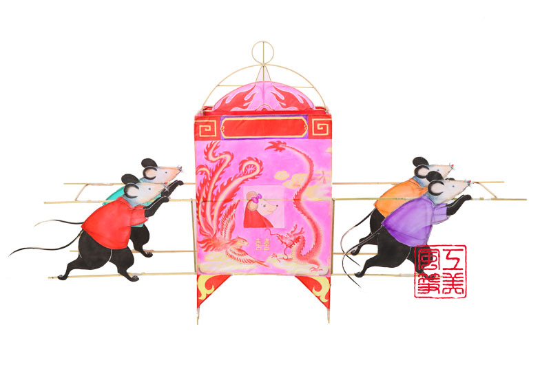  p>立体风筝是一种中国传统风筝,也叫筒子类风筝,桶形风筝,骨架通常为