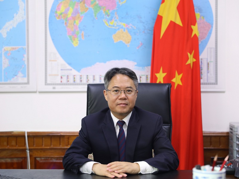 >中华人民共和国驻老挝人民民主共和国大使馆,简称"中国驻老挝大使馆"
