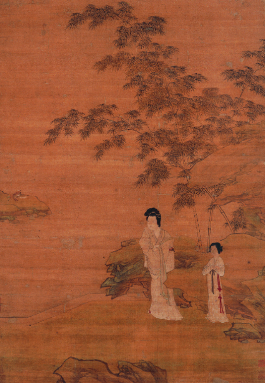 修竹仕女图（明代仇英创作的绢本设色画）_百度百科