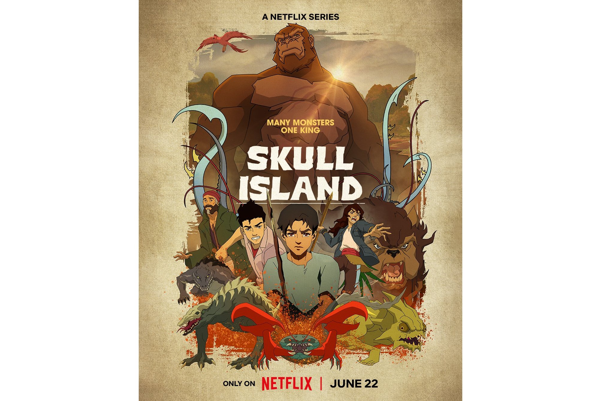 《骷髅岛》是传奇影业和netflix合作的动画剧集,于2023年6月22日上线