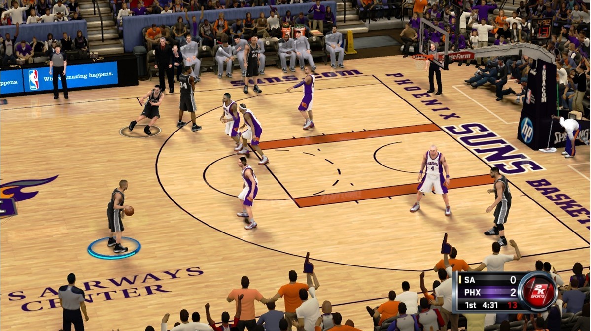 interactive旗下的rockstar games,2k games制作的nba篮球类游戏,初版