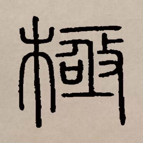 极和它的繁体"極"原是音义都不同的两个字,繁体極始见于秦代篆书,形声