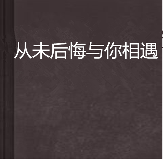 从未后悔与你相遇