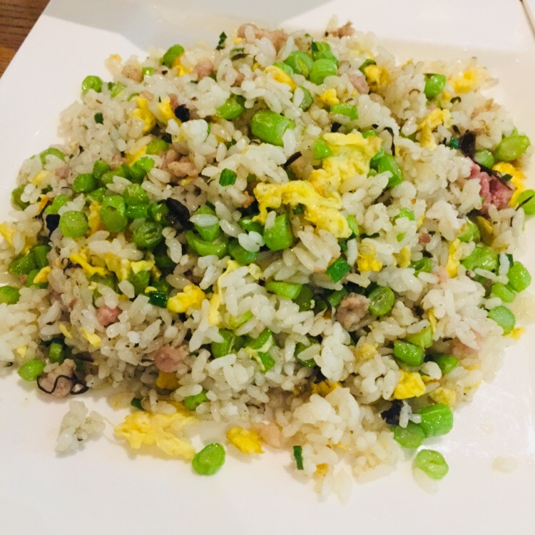 橄榄肉碎四季豆炒饭