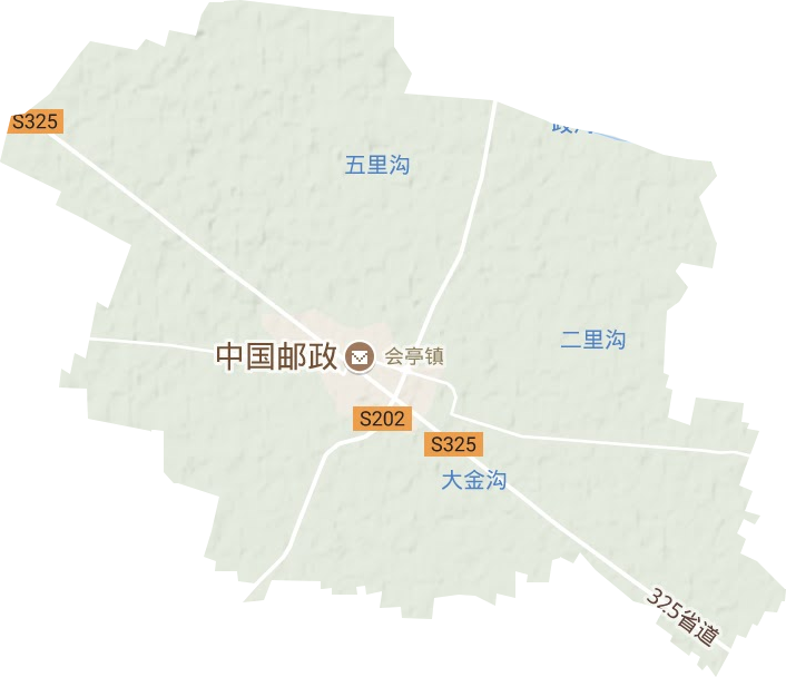 <p>会亭镇地形图
