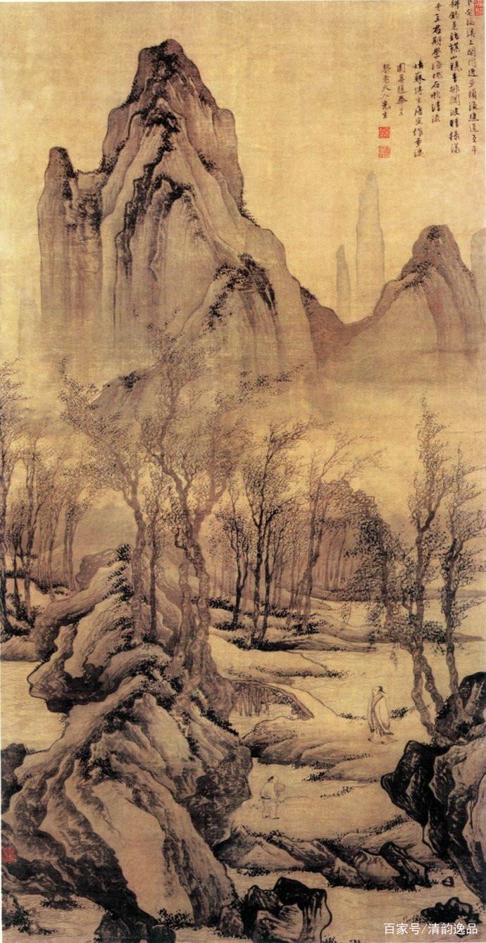 风流才子唐伯虎的山水画作_百科TA说