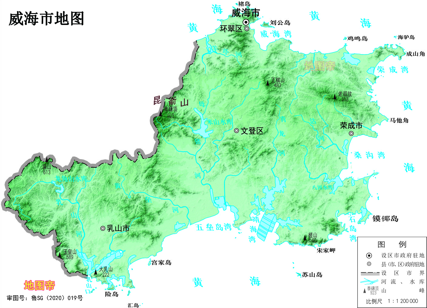 17张地形图，快速了解山东省各市_百科TA说