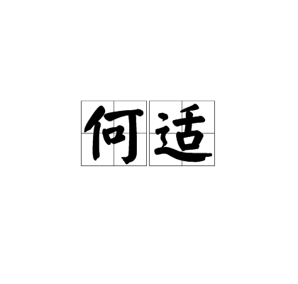 何适（汉语词语）_百度百科