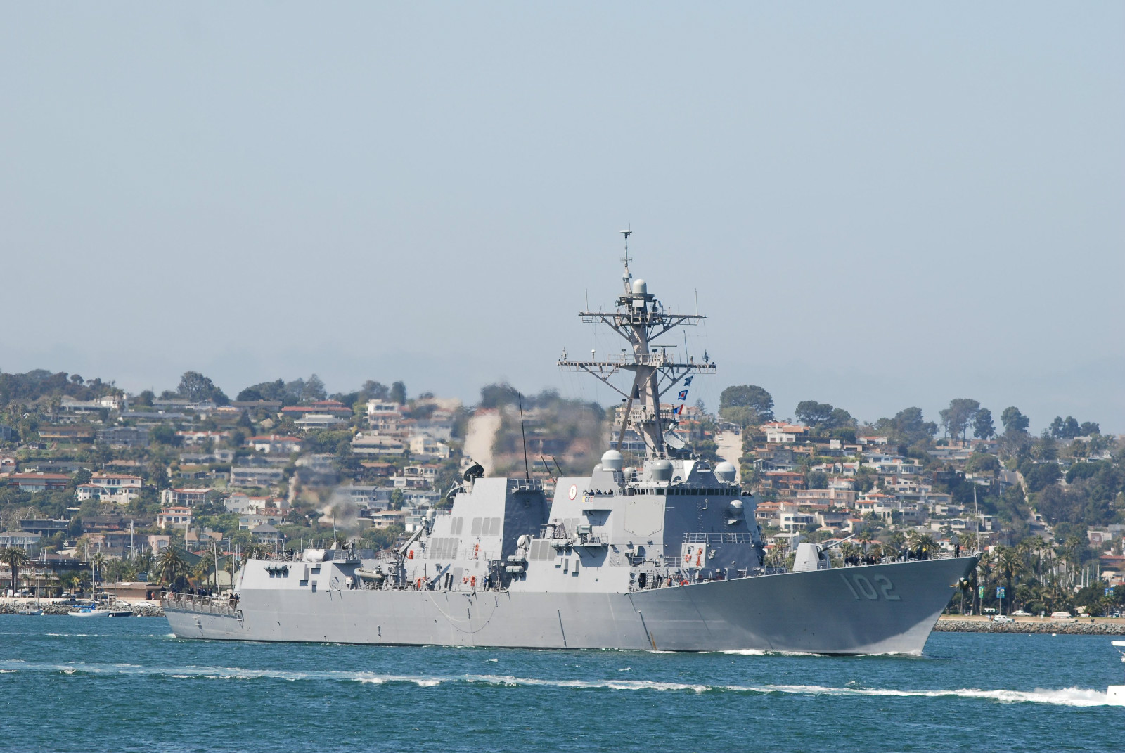  p>桑普森号驱逐舰(ddg-102),阿利·伯克级iia型驱逐舰(5"/62无近防炮