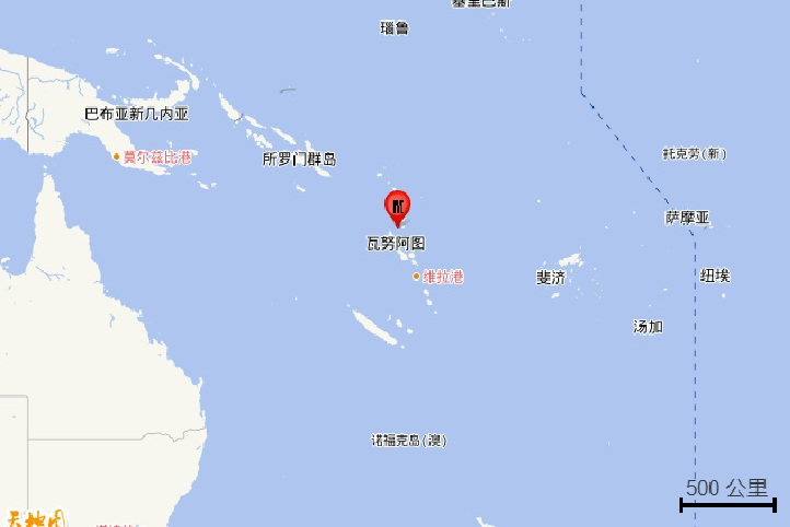 2020年10月28日瓦努阿图群岛5.8级地震
