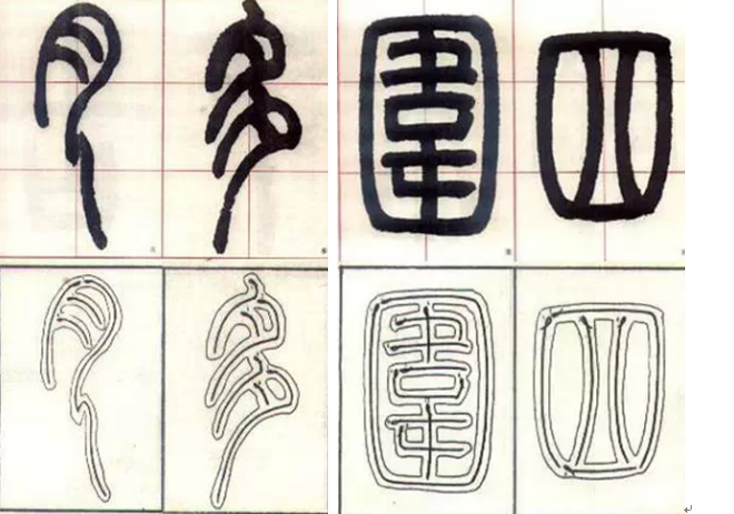 小篆书法入门教程，篆书入门基本笔画及单字训练技巧_百科TA说