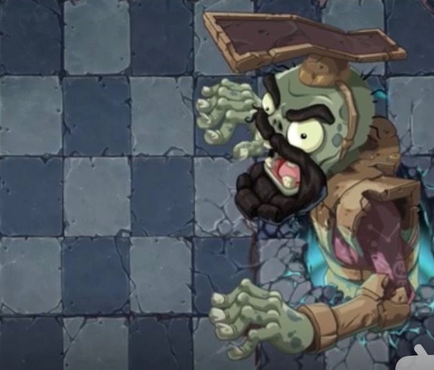 games)开发的游戏《植物大战僵尸online》中秦始皇陵第二章关卡中的一