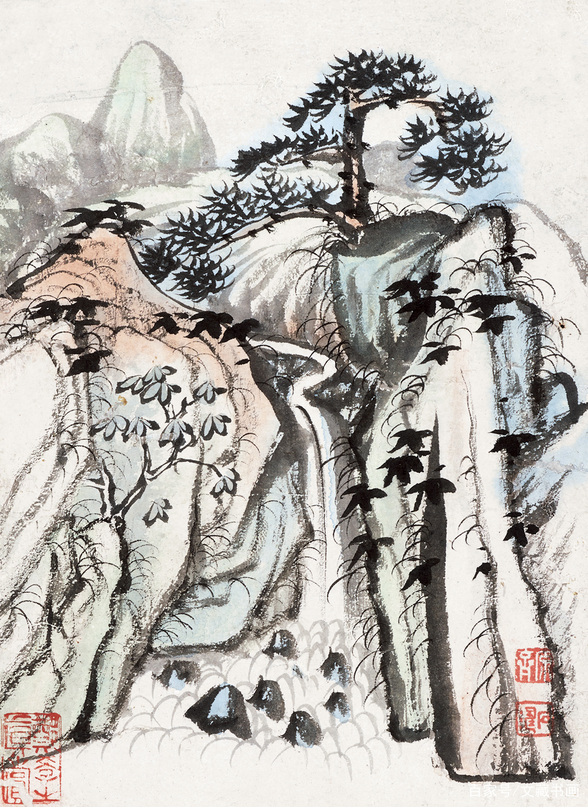 海外博物馆藏《黄山图册》看石涛中期画风_百科TA说