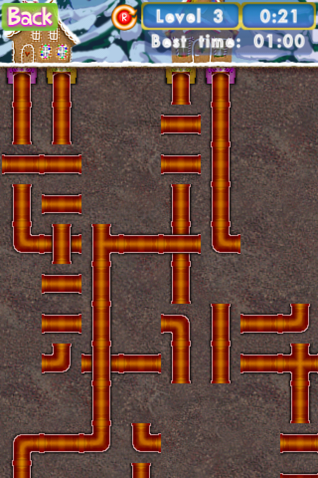  p>《piperoll winter》(管道迷宫冬季版)是一款接水管类型的休闲游戏