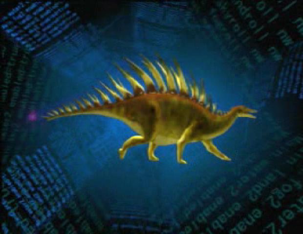 data-id="gnwq63ky65">钉状龙(属名kentrosaurus)又名肯氏龙,为剑龙科